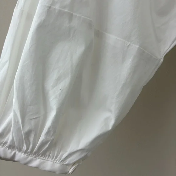 New STAUD Demi Dress White Tiered Maxi Cotton 3/4 Sleeves Size S - Picture 8 of 16